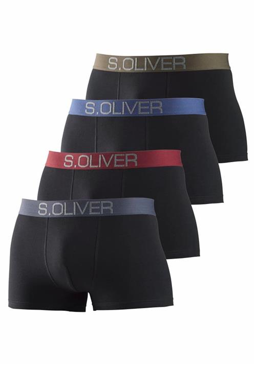 s.Oliver Boksershorts  dueblå / røggrå / oliven / bordeaux / sort