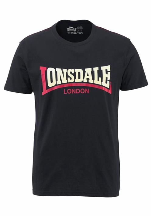LONSDALE Bluser & t-shirts 'Two Tone'  rød / sort / hvid