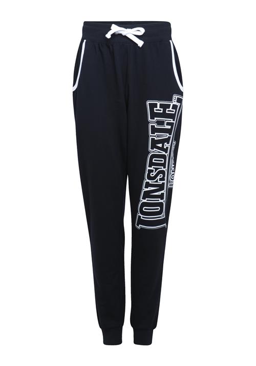 LONSDALE Sportsbukser 'Marldon'  sort / hvid