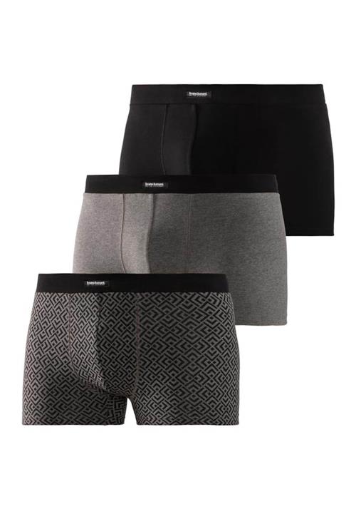 Bruno Banani Boksershorts  grå / sort