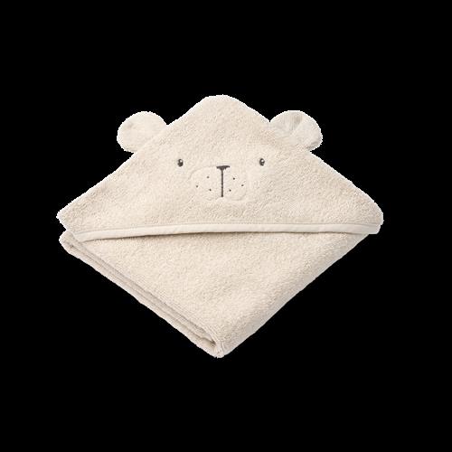 Liewood Albert Polarbear Håndklæde Med Hætte Sandy  Sandy-One Size  Beige  One Size  unisex
