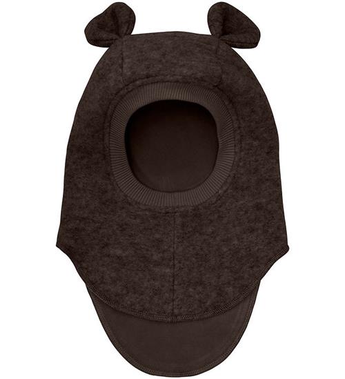 Huttelihut Elefanthue - Uld - 2-lags - Dark Brown Melange