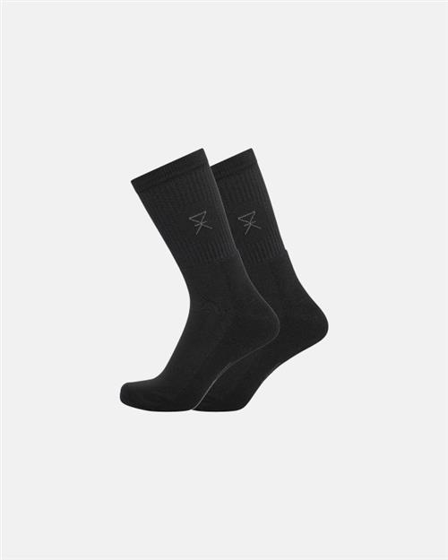 Tennis strømper 2-pak | Bambusviskose | Sort
