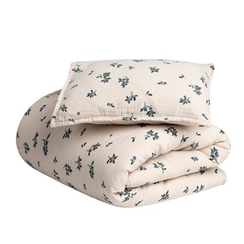 garbo&friends 70x80 / 27x35 cm Blueberry Muslin Baby Sengetøj Sæt Beige Blueberry  One Size    One Size  unisex