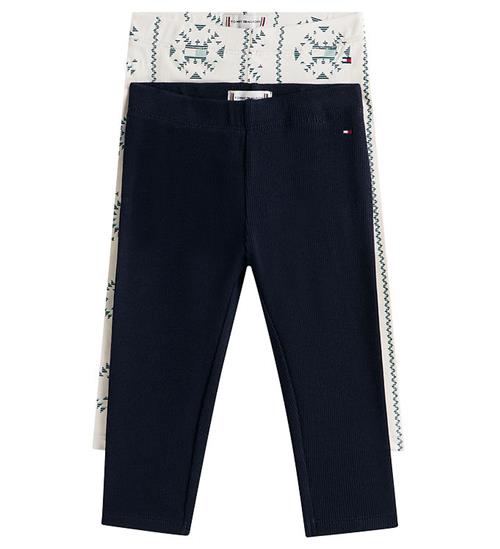 Tommy Hilfiger Leggings - 2-pak - Snowflake/ White