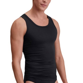 Calida Natural Cooling Tank Top Sort tencel Medium Herre
