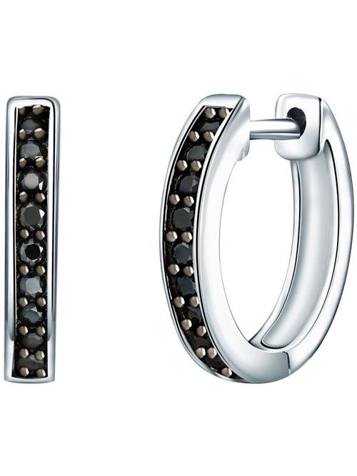 Rafaela Donata Øreringe  sort / sølv