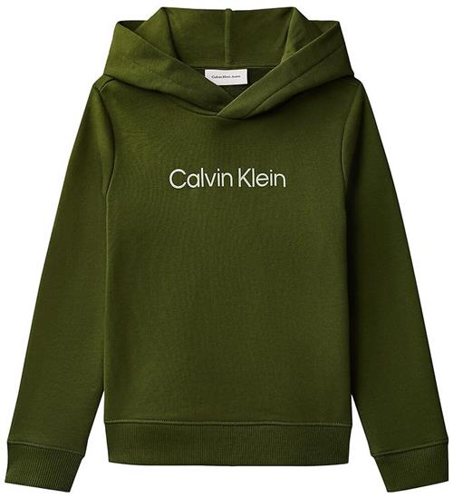 Calvin Klein Hættetrøje - Terry - Rich Cypress Green
