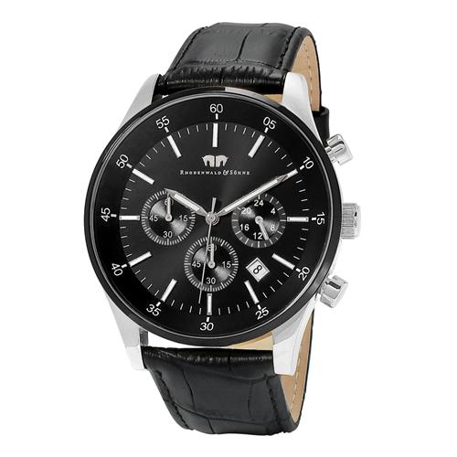 Rhodenwald & Söhne Analogt ur  sort / sølv
