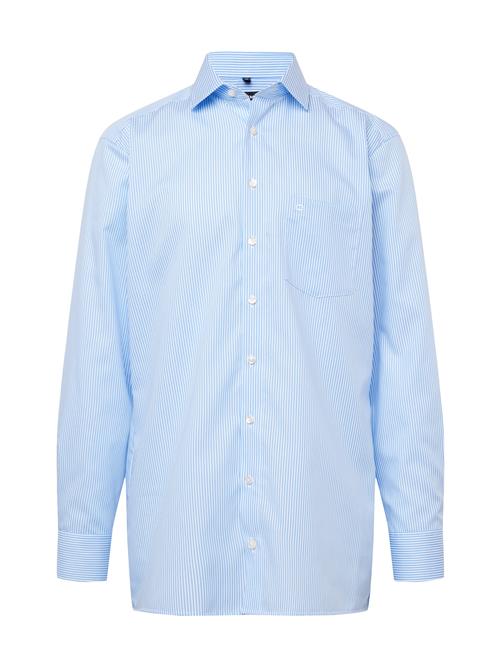 OLYMP Skjorte 'Luxor'  lyseblå / hvid