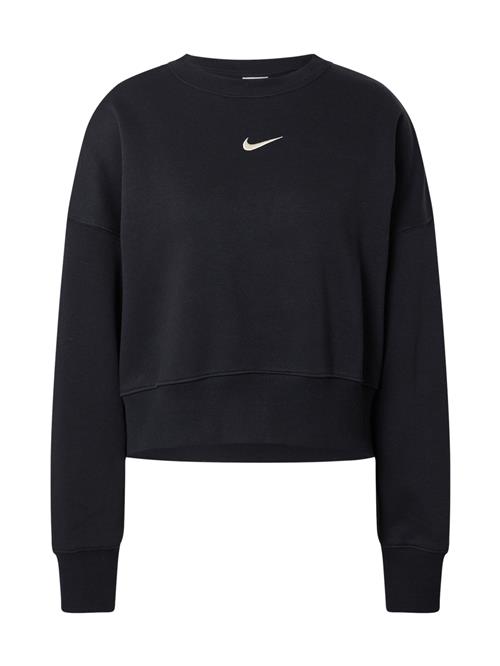 Nike Sportswear Sportsweatshirt 'Phoenix Fleece'  sort / hvid