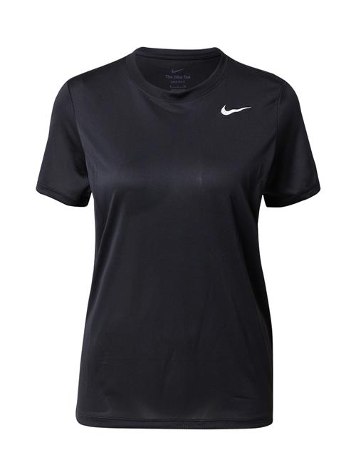 NIKE Funktionsbluse  sort / hvid