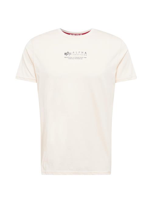 ALPHA INDUSTRIES Bluser & t-shirts  sort / offwhite