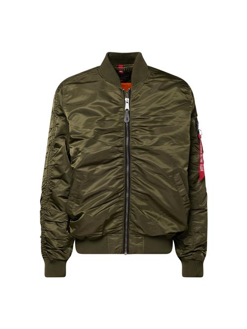 ALPHA INDUSTRIES Overgangsjakke  oliven / rød