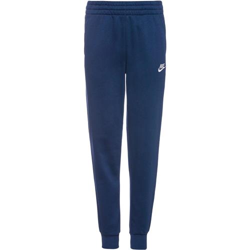 Nike Sportswear Bukser 'Club Fleece'  mørkeblå / hvid