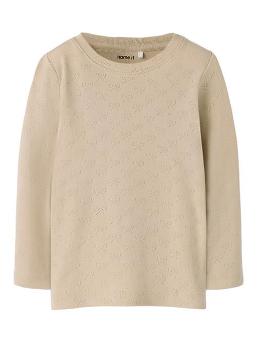 NAME IT Bluse Hulmønster Sif Feather Gray