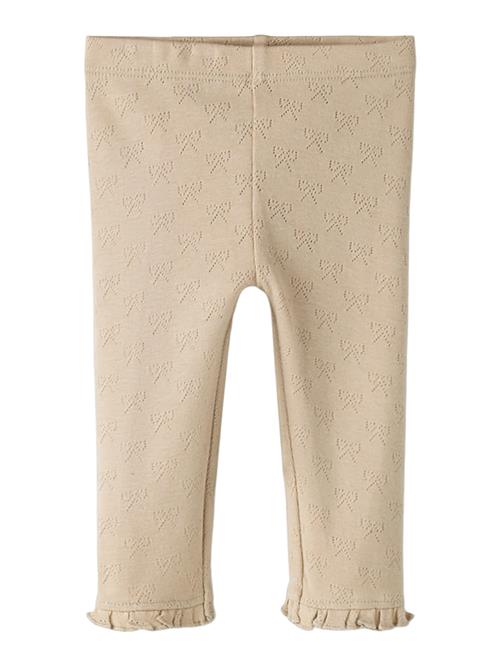 NAME IT Leggings Hulmønster Sif Feather Gray