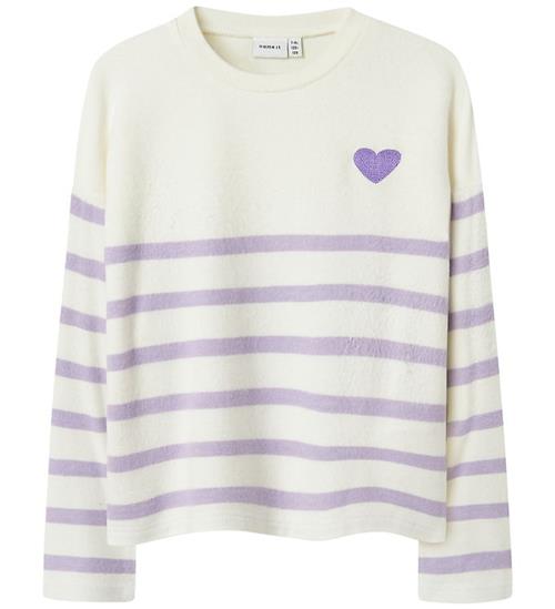 Name It Bluse - Strik - NkfLine - Purple Rose/Cloud Dancer