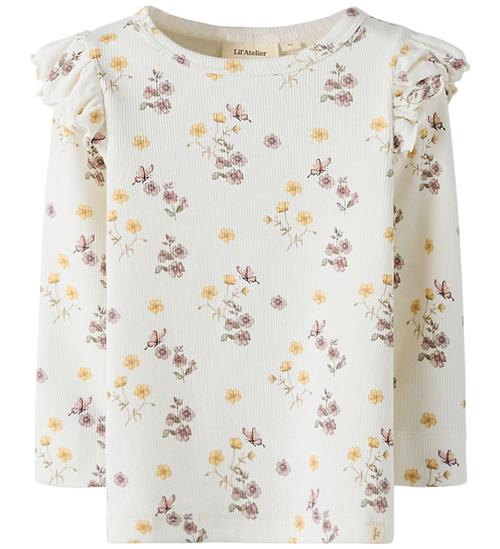 Lil' Atelier Bluse - NmfGavo - Coconut Milk/Flower Mix