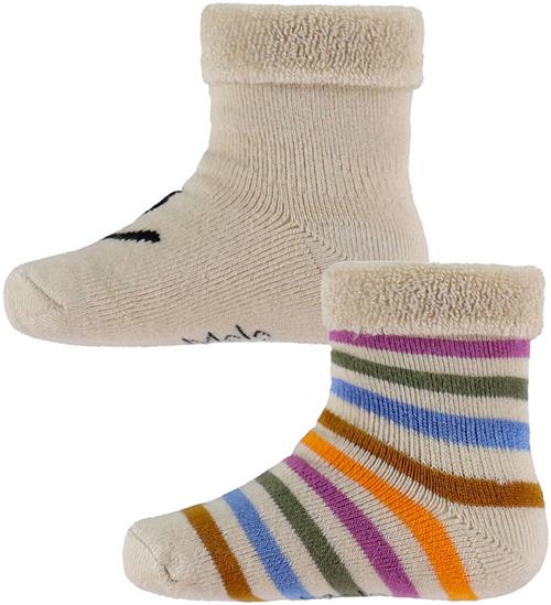 Molo Strømper - 2-pak - Nodda - Mini Rainbow