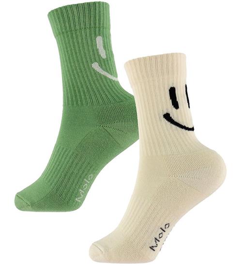Molo Strømper - 2-pak - Norman - Sand/ Green