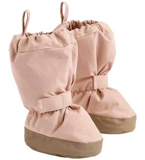 Wheat Overtrækssko m. Fleece - Rose Powder