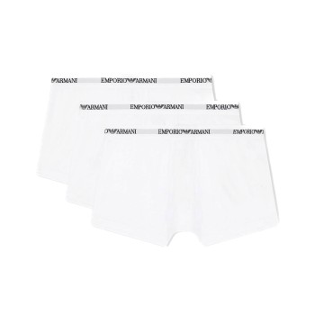 Emporio Armani Armani Stretch Jersey Boxer Briefs 3P Hvid bomuld Large Herre