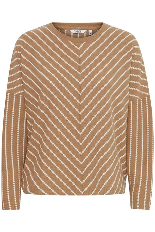 b.young Sweatshirt  brun / hvid