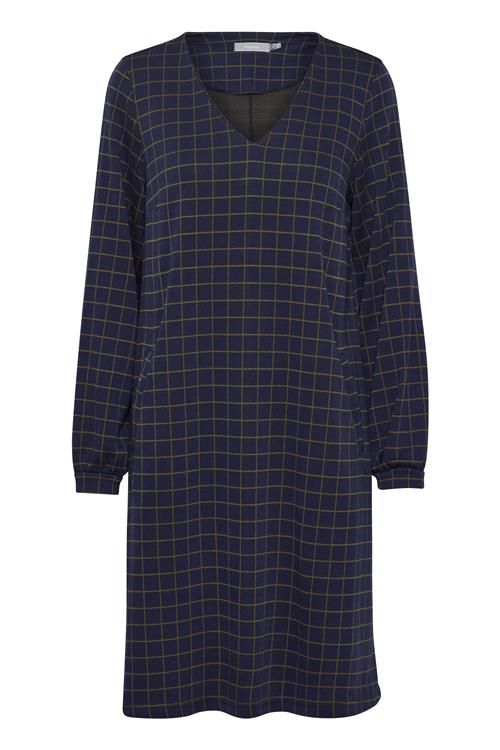 Fransa Kjole 'Blenda Dr 2'  creme / mørkeblå