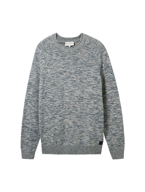 TOM TAILOR Pullover  creme / smaragd / sort