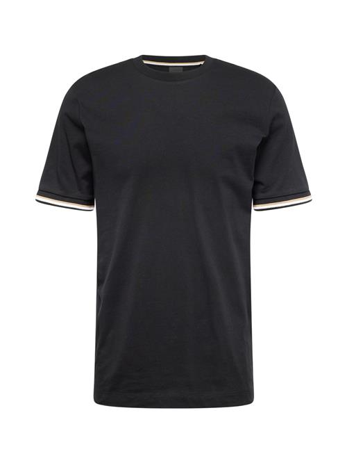 BOSS Bluser & t-shirts 'Thompson 04'  beige / sort / hvid