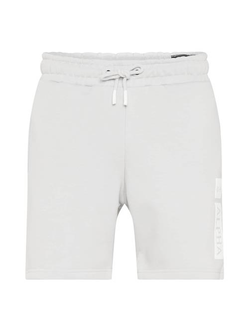 ALPHA INDUSTRIES Bukser  lysegrå / rød / hvid