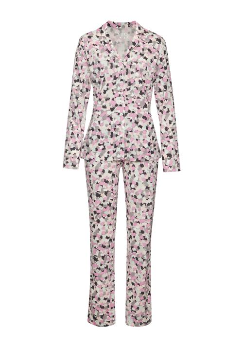 VIVANCE Pyjamas 'Dreams'  grå / lys pink / offwhite