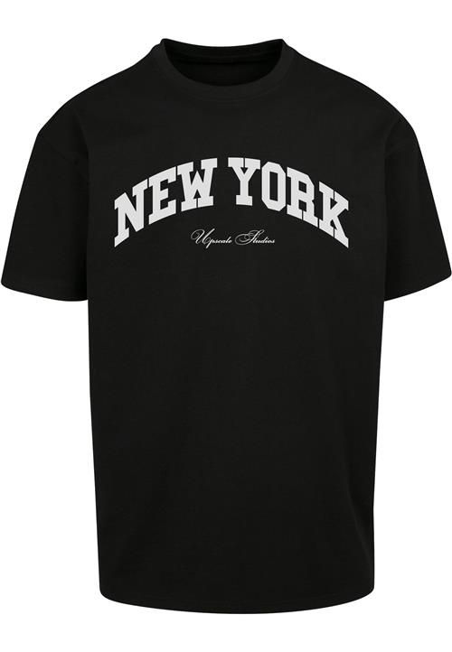 MT Upscale Bluser & t-shirts 'New York'  sort / hvid