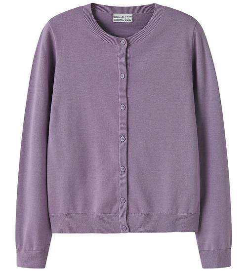 Name It Cardigan - Strik - Noos - NkfValane - Lavender Gray