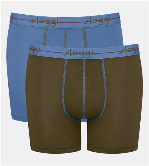 SLOGGI Boksershorts  blå / grøn