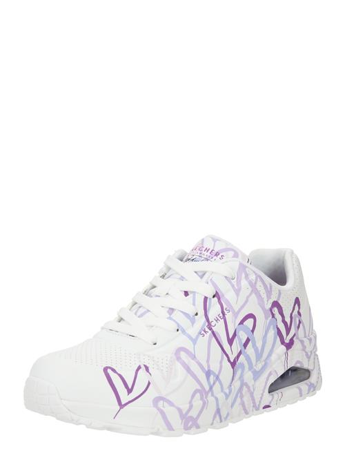 SKECHERS Sneaker low 'Uno - Spread The Love'  violetblå / lyselilla / hvid