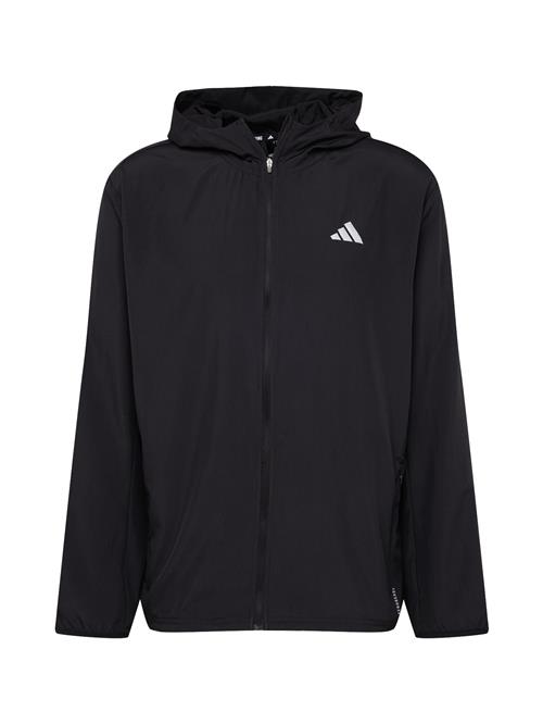 ADIDAS PERFORMANCE Sportsjakke 'Run it'  sort / hvid