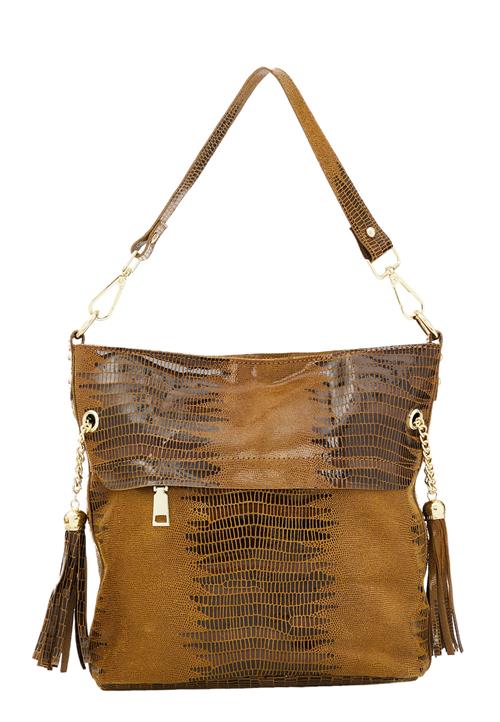 FELIPA Skuldertaske  brun / oliven