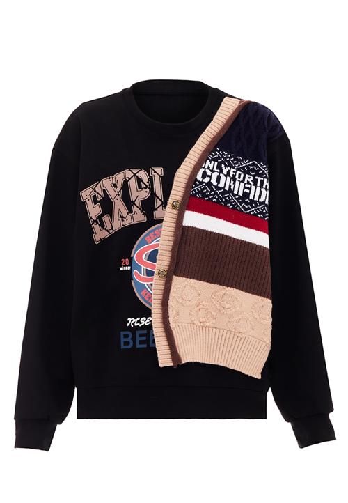 HOMEBASE Sweatshirt  beige / brun / sort / hvid