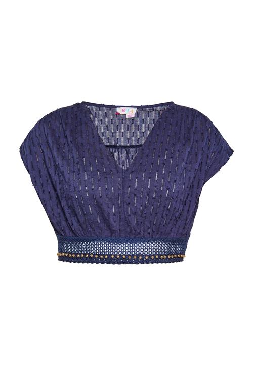 IZIA Bluse  navy / guld