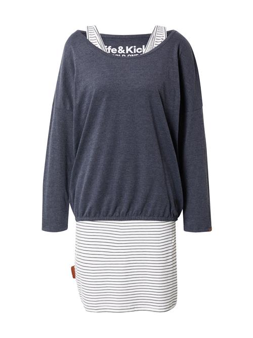 alife & kickin Kjole 'SunnyAK'  marin / hvid