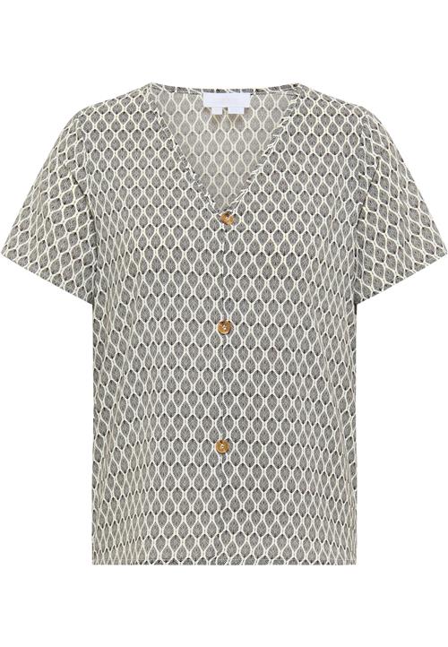 usha WHITE LABEL Bluse  sort / hvid