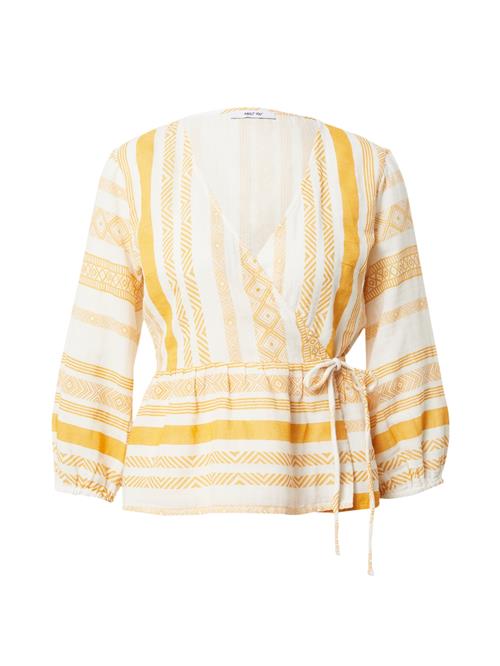 ABOUT YOU Bluse 'Julika'  gylden gul / naturhvid