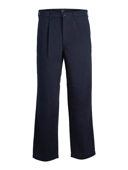 Se JACK & JONES Bukser med lægfolder 'KARL HOWARD'  natblå hos About You