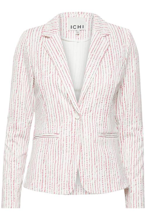 ICHI Blazer 'Kate'  pink / hvid