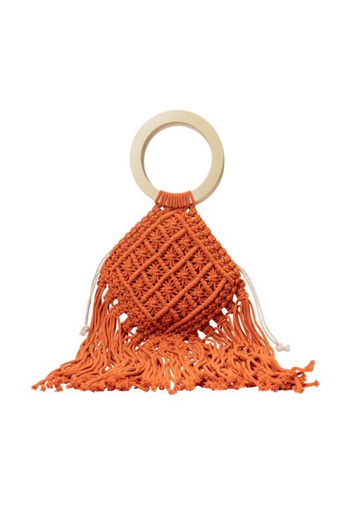 IZIA Håndtaske  creme / mørkeorange