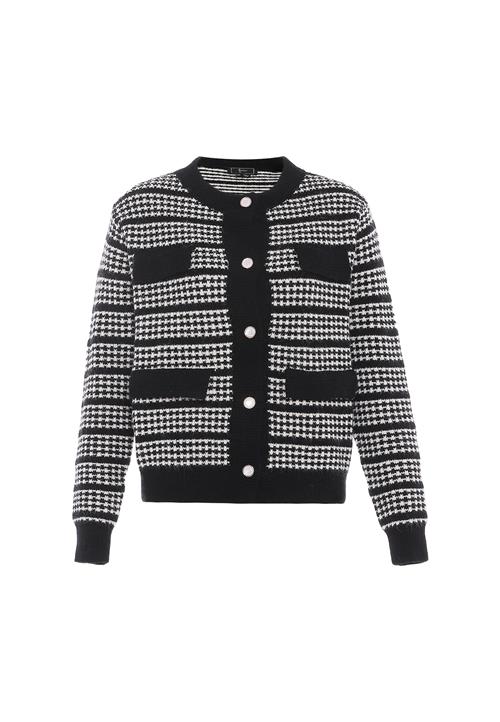 faina Cardigan  sort / hvid