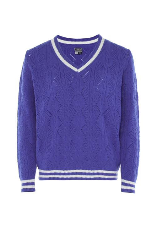 DreiMaster Maritim Pullover  violetblå / hvid