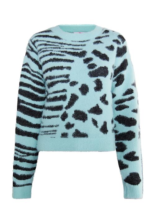 MYMO Pullover 'Keepsudry'  lyseblå / sort